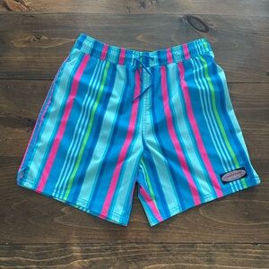 Vineyard Vines Striped Chappy Swim Trunks